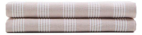 Červený/bílý bavlněný prošívaný přehoz 240x260 cm Macie – Kave Home
