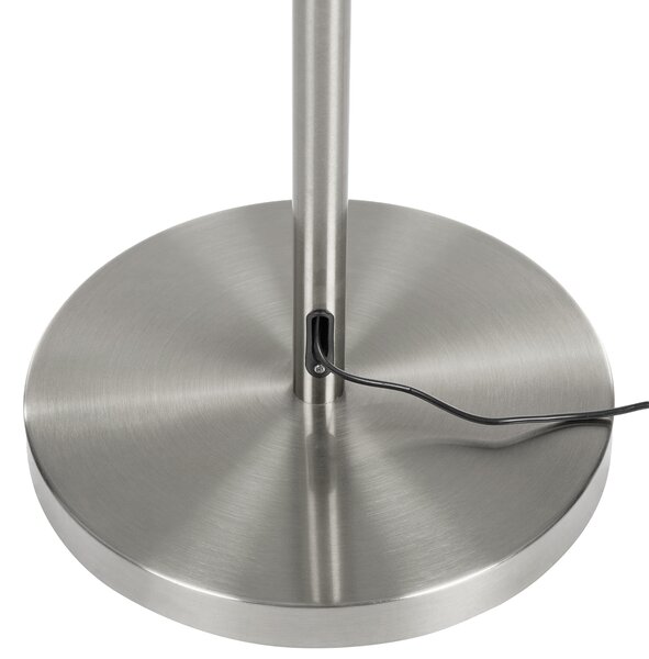 LED stojací lampa AFTON Kov Stříbrná