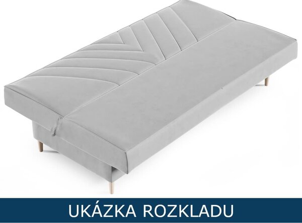 Rozkládací pohovka Asmara - Monolith 37 Barva nožiček: Buk přírodní