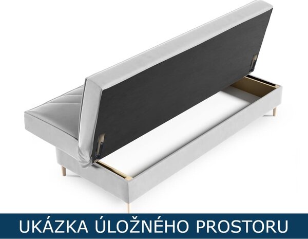 Rozkládací pohovka Asmara - Monolith 37 Barva nožiček: Buk přírodní