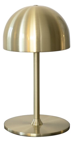 LED stolní lampa na dálkové ovládání v mosazné barvě s kovovým stínidlem (výška 22 cm) Tim – Sirius