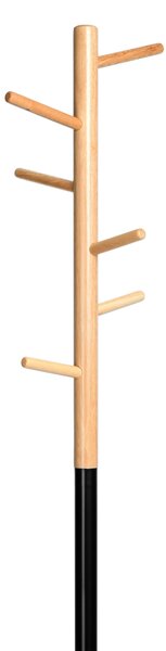Stojací věšák Zita, výška 170 cm – černý