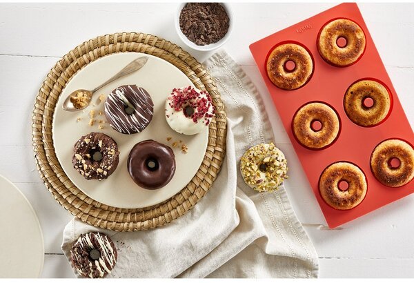 Silikonová forma na pečení donutů 17,5x30,5 cm – Lékué