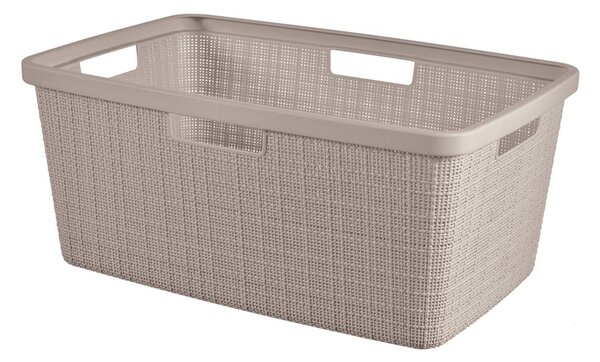 Taupe plastový koš na prádlo 46 l Jute – Curver