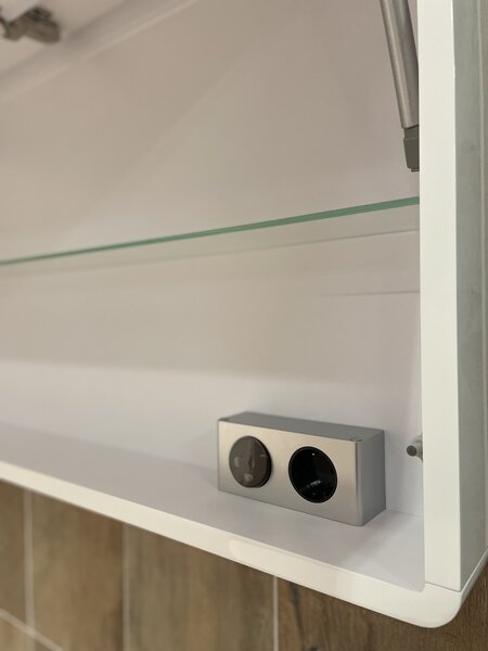 Lavedo Toscana White 100 zrcadlová skříňka do koupelny s LED osvětlením