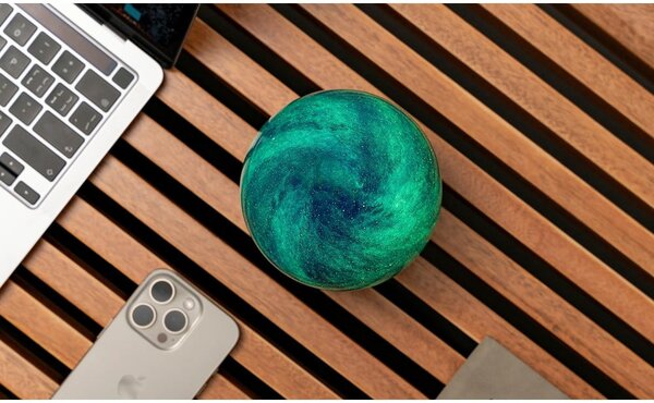 Světelná dekorace na USB v tmavě přírodní barvě ø 12 cm Galaxy Breeze – Gingko