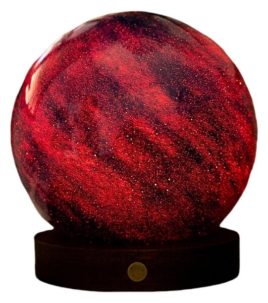 Světelná dekorace na USB v tmavě přírodní barvě ø 12 cm Galaxy Breeze – Gingko