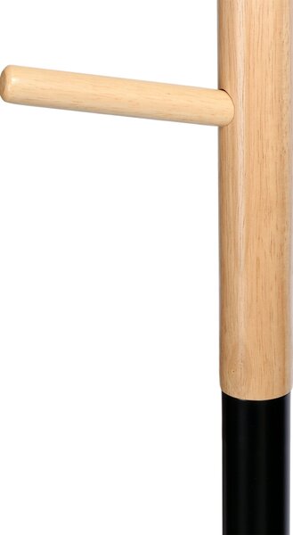 Stojací věšák Zita, výška 170 cm – černý