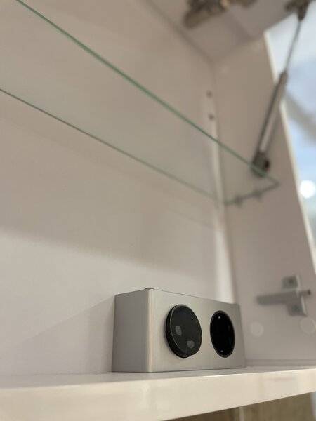 Lavedo Toscana White 100 zrcadlová skříňka do koupelny s LED osvětlením