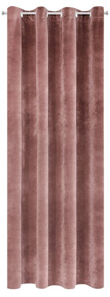 ZATEMŇOVACÍ ZÁVĚS NA KROUŽCÍCH RIA 140X250 CM STARORŮŽOVÁ