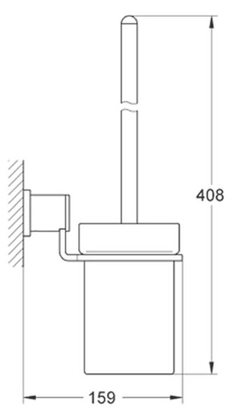GROHE Allure - Souprava na čištění toalety, Chrom 40340000