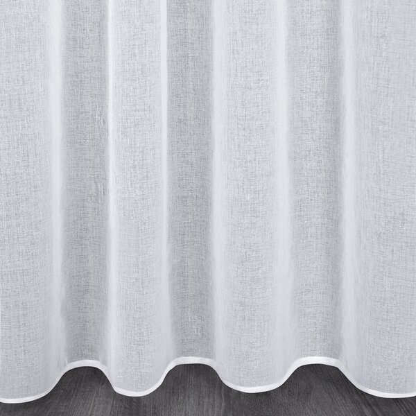 ZÁCLONA NA PÁSCE ELPIDIA 350X150 CM BÍLÁ
