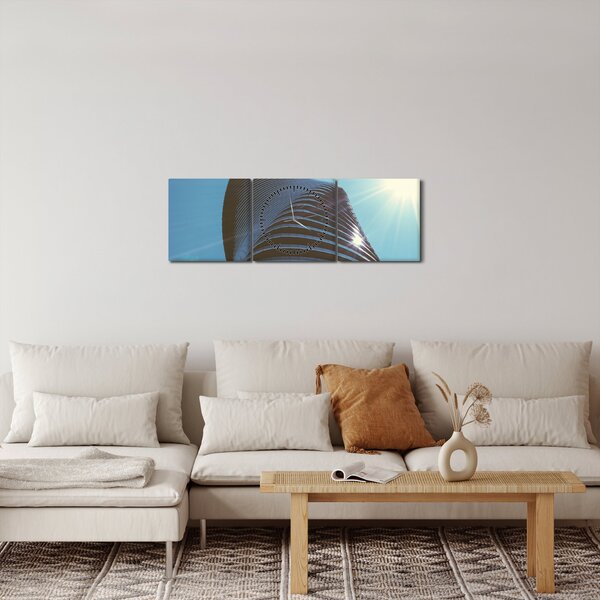 Obraz - Architektura (s hodinami) (90x30 cm)