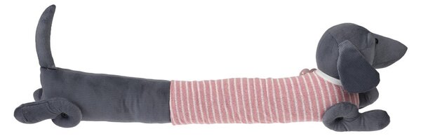 Růžová/šedá ochrana proti průvanu 17x76 cm Sausage Dog – Rex London