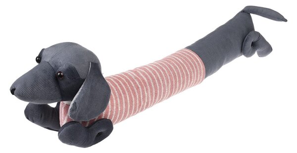 Růžová/šedá ochrana proti průvanu 17x76 cm Sausage Dog – Rex London