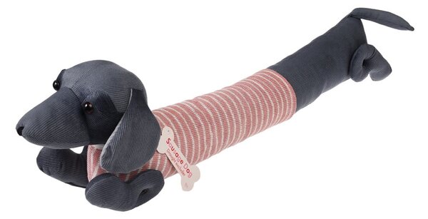 Růžová/šedá ochrana proti průvanu 17x76 cm Sausage Dog – Rex London