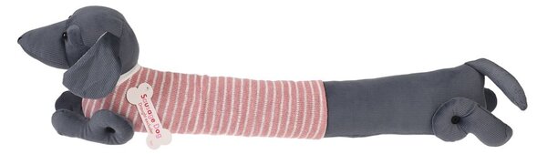 Růžová/šedá ochrana proti průvanu 17x76 cm Sausage Dog – Rex London