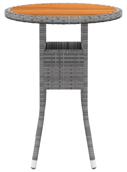 5dílná zahradní sedací souprava polyratan šedá 3058473