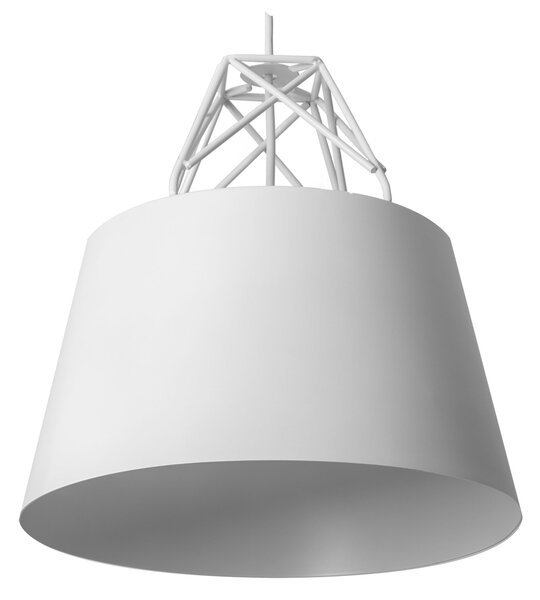 Toolight Kovová závěsná stropní lampa bílá APP423-1CP
