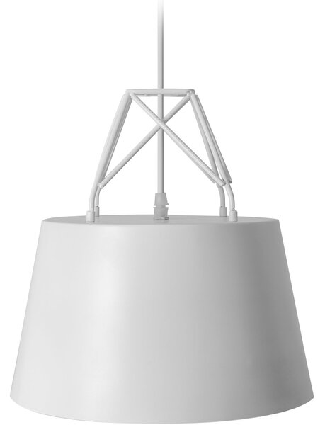 Toolight Kovová závěsná stropní lampa bílá APP423-1CP