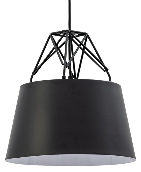 Toolight Kovová závěsná stropní lampa černá APP422-1CP