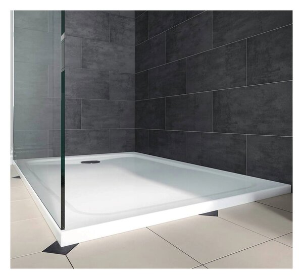 Kaldewei Cayonoplan - Sprchová vanička 1000x900 mm, se sníženým polystyrenovým nosičem, alpská bílá 361747980001