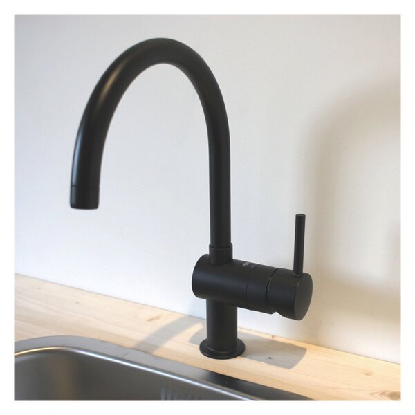 GROHE Minta - Páková dřezová baterie, DN 15, velvet black - černá 32917KS0