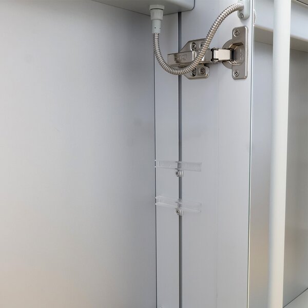 Mereo Koupelnová galerka 80 cm, zrcadlová skříňka, stříbrná
