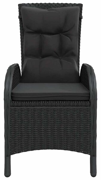 5dílný zahradní bistro set polyratan černý 3058552