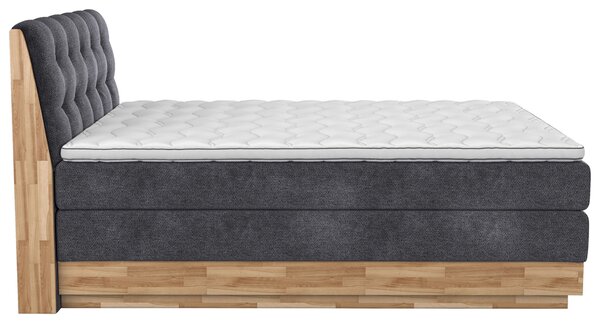 POSTEL BOXSPRING, 160/200 cm, antracitová - Postele s úložným prostorem, Online Only