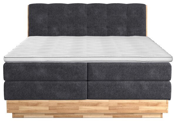 POSTEL BOXSPRING, 160/200 cm, antracitová - Postele s úložným prostorem, Online Only