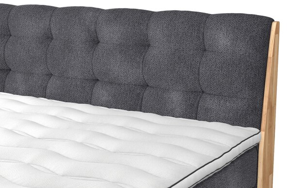 POSTEL BOXSPRING, 160/200 cm, antracitová - Postele s úložným prostorem, Online Only