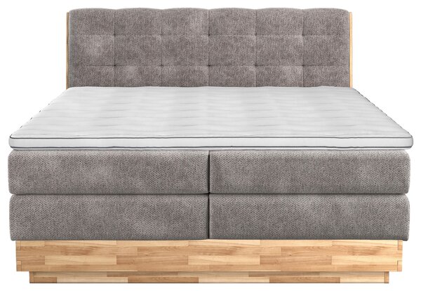 POSTEL BOXSPRING, 160/200 cm, béžová - Postele s úložným prostorem, Online Only