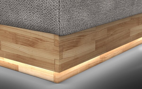 POSTEL BOXSPRING, 160/200 cm, béžová - Postele s úložným prostorem, Online Only