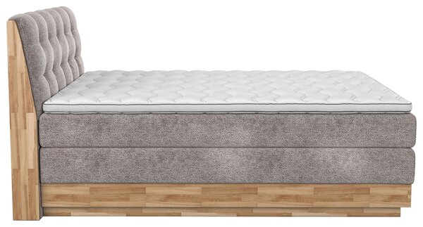 POSTEL BOXSPRING, 160/200 cm, béžová - Postele s úložným prostorem, Online Only