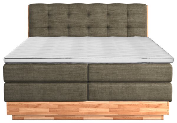 POSTEL BOXSPRING, 160/200 cm, zelená - Postele s úložným prostorem, Online Only