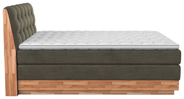POSTEL BOXSPRING, 160/200 cm, zelená - Postele s úložným prostorem, Online Only