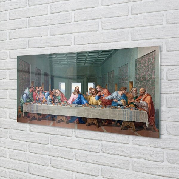 Obraz na skle Art poslední večeře 100x50 cm 2 Přívěsky