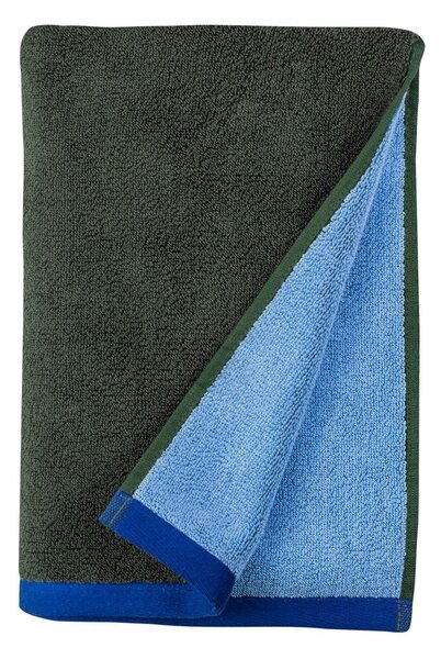 Tmavě zelený/modrý froté ručník z Bio bavlny 50x90 cm Soft – Mette Ditmer Denmark
