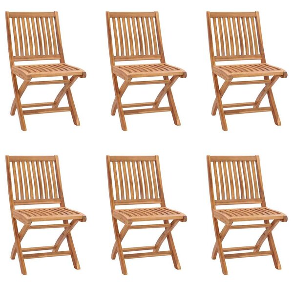 7dílný zahradní jídelní set masivní teakové dřevo 3059577