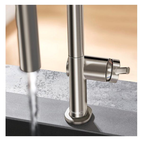 Hansgrohe Talis M54 kuchyňská páková baterie 210, vytahovatelná sprška, 2jet, vzhled nerezu 72800800