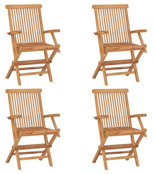 5dílný zahradní jídelní set masivní teakové dřevo 3059582