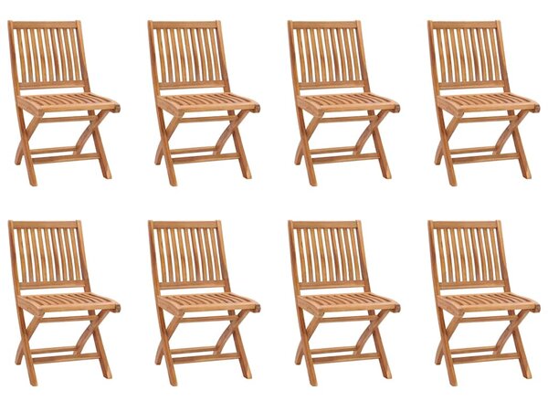 9dílný zahradní jídelní set masivní teakové dřevo 3059564