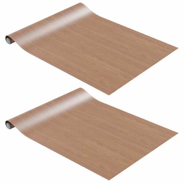 Samolepící tapety na nábytek 2 ks světlý dub 500 x 90 cm PVC 3059650