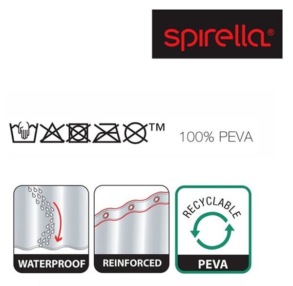 Sprchový závěs 180x200 cm Transparent – Spirella