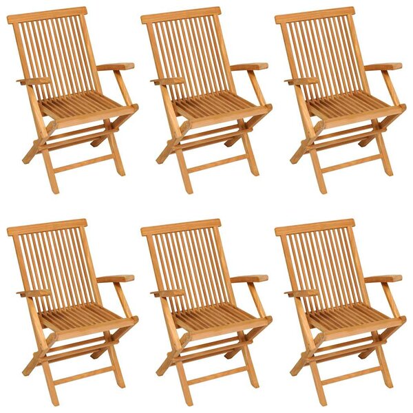 7dílný zahradní jídelní set masivní teakové dřevo 3059604