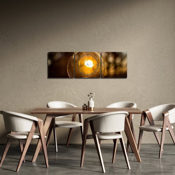 Obraz - Průhledná bublina (s hodinami) (90x30 cm)