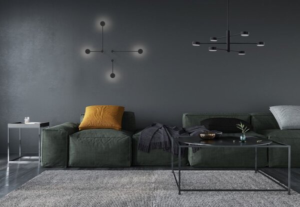 Nowodvorski Lighting Orbit nástěnné svítidlo 2x12 W černá 7804