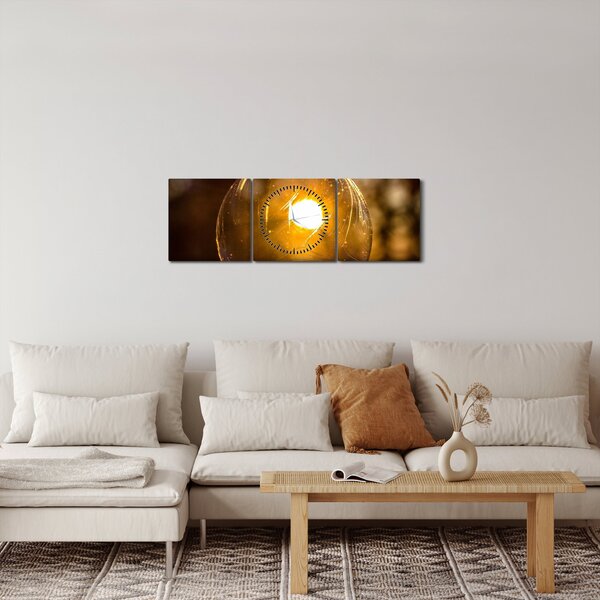 Obraz - Průhledná bublina (s hodinami) (90x30 cm)