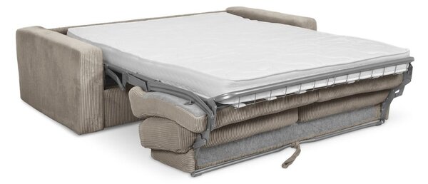 Světle hnědá manšestrová rozkládací pohovka 195 cm Nona – Makamii
